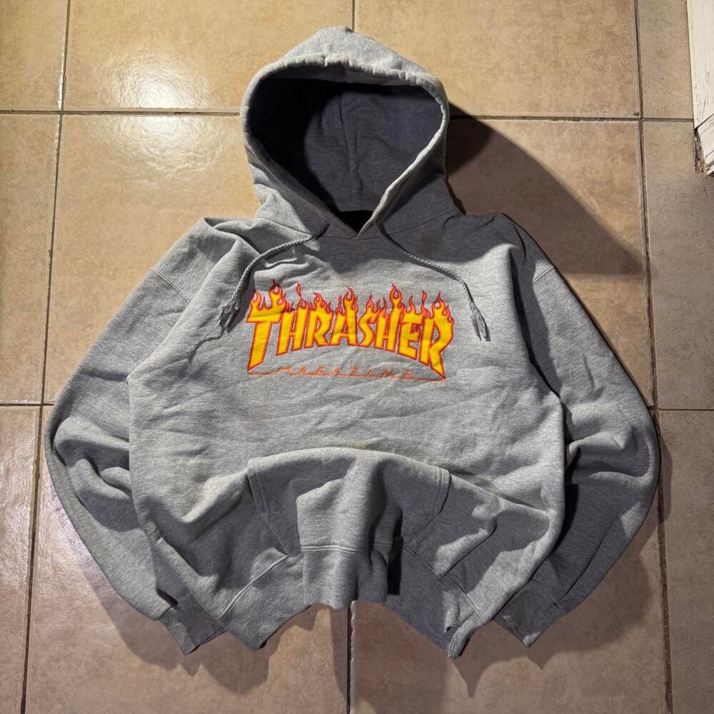 Vintage y2k thrasher hoodie Size M in Mens